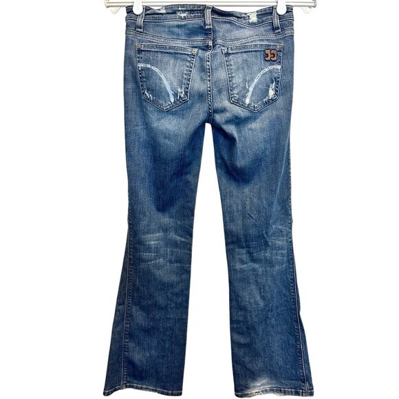 Joe’s Jeans Provocateur Petite Low-Rise Bootcut in Klum Distressed Medium Wash - Picture 3 of 10